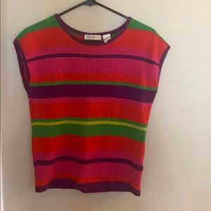 Multicolored sweater vest Liz Claiborne size small